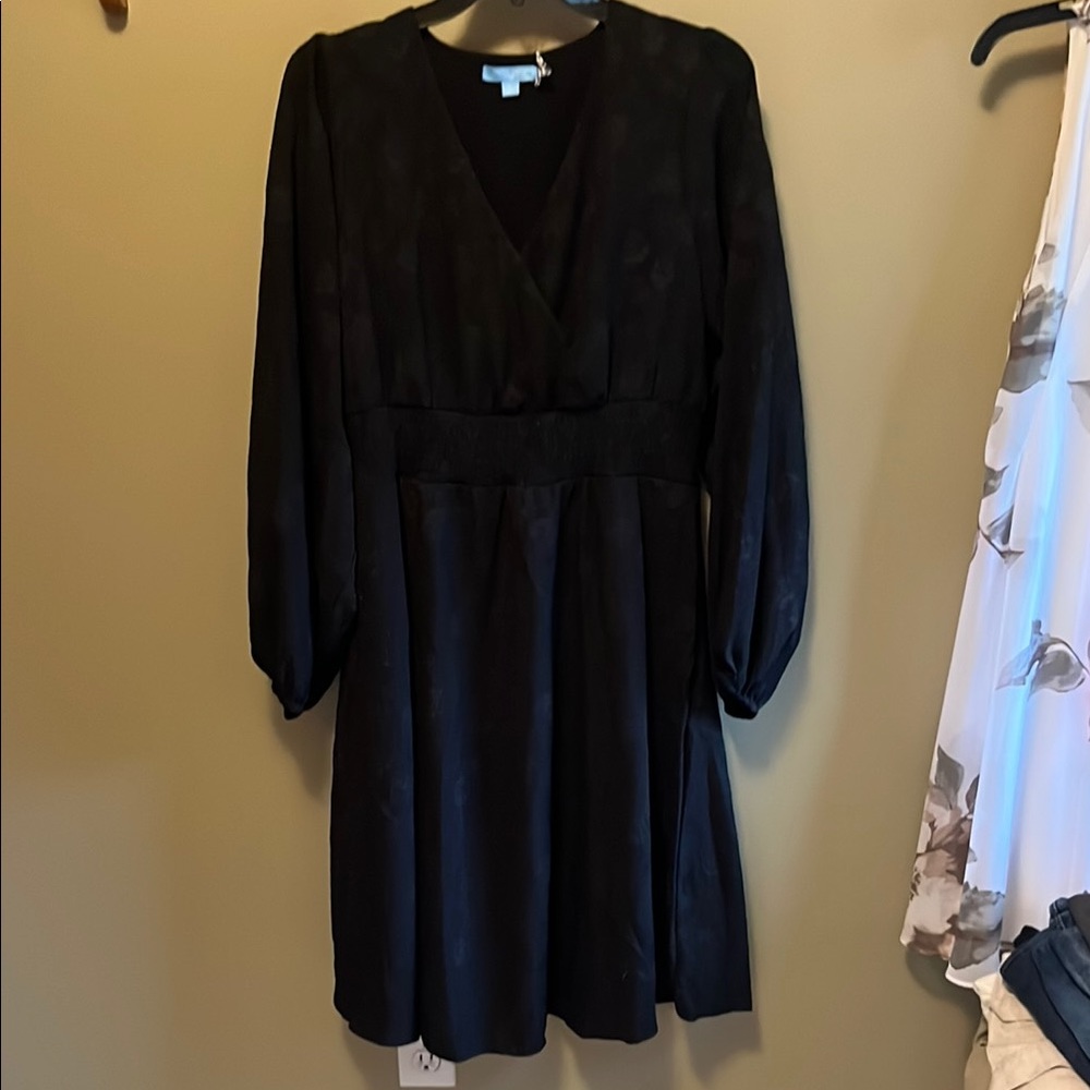 Draper James RSVP black dress size large new